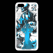 Coque iPhone 5C Tête de Mort Day Dead