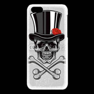 Coque iPhone 5C Tête de Mort avec classe