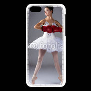 Coque iPhone 5C Danseuse classique avec gants de boxe