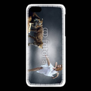 Coque iPhone 5C Danseuse avec tigre
