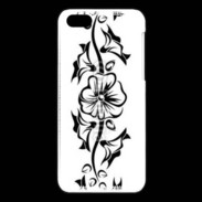 Coque iPhone 5C Tatouage de fleurs 5