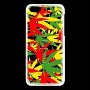 Coque iPhone 5C Fond de cannabis coloré