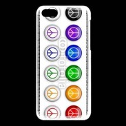 Coque iPhone 5C Love and peace 5