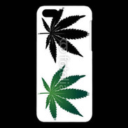 Coque iPhone 5C Double feuilles de cannabis