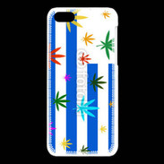 Coque iPhone 5C Drapeau Uruguay cannabis