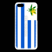 Coque iPhone 5C Drapeau Uruguay cannabis 2