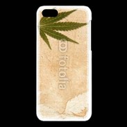 Coque iPhone 5C Fond cannabis vintage
