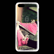 Coque iPhone 5C Converses roses vintage