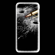 Coque iPhone 5C Impacte de balle dans une vitre