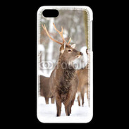 Coque iPhone 5C Cerf et biche en troupeau