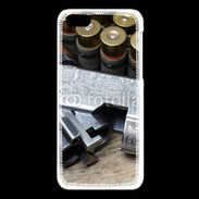 Coque iPhone 5C Vintage fusil et cartouche