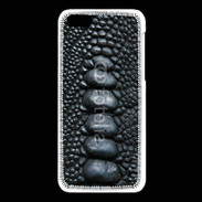 Coque iPhone 5C Effet crocodile noir
