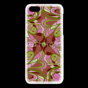 Coque iPhone 5C Ensemble floral Vert et rose