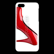 Coque iPhone 5C Escarpin rouge 2
