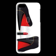Coque iPhone 5C Escarpins et tube de rouge à lèvres