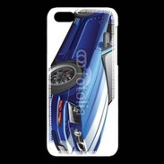 Coque iPhone 5C Mustang bleue