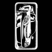 Coque iPhone 5C Illustration voiture de sport en noir et blanc