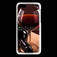 Coque iPhone 5C Verre de vin rouge