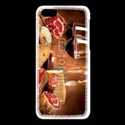 Coque iPhone 5C Fromage, charcuterie et vin 2
