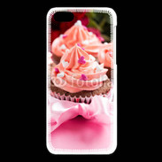 Coque iPhone 5C Cupcake et ruban rose