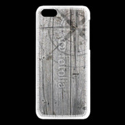 Coque iPhone 5C Rose des vents sur fond en bois