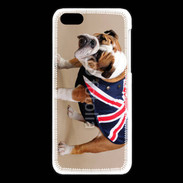 Coque iPhone 5C Bulldog anglais en tenue
