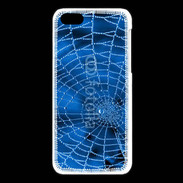 Coque iPhone 5C Toile d'araignée bleue