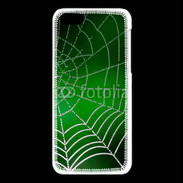 Coque iPhone 5C Toile d'araignée verte