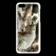 Coque iPhone 5C Ours blanc en colère