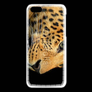 Coque iPhone 5C Tête de léopard 2