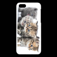 Coque iPhone 5C Groupe de chatons 7