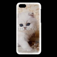 Coque iPhone 5C Adorable chaton persan 2