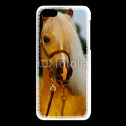 Coque iPhone 5C Portrait de cheval 1