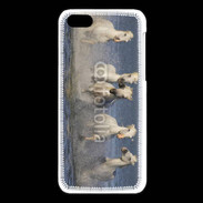 Coque iPhone 5C Chevaux de Camargue 1