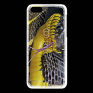 Coque iPhone 5C Serpent noir et jaune