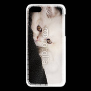 Coque iPhone 5C Chat persan blanc 5