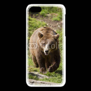 Coque iPhone 5C Ours brun en ballade