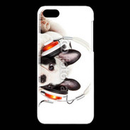 Coque iPhone 5C Chien et musique