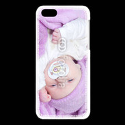 Coque iPhone 5C Amour de bébé en violet