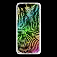 Coque iPhone 5C Empreintes digitales de couleur