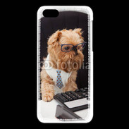 Coque iPhone 5C Chien informaticien