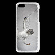 Coque iPhone 5C Escrime noir et blanc