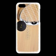 Coque iPhone 5C Squash raquette et balle