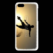 Coque iPhone 5C beach soccer couché du soleil