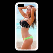 Coque iPhone 5C Belle femme à la plage 10