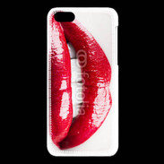 Coque iPhone 5C Bouche sexy gloss rouge