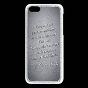 Coque iPhone 5C Sympathiser Noir Citation Oscar Wilde