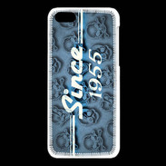 Coque iPhone 5C Since crane bleu 1955