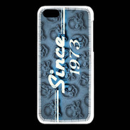 Coque iPhone 5C Since crane bleu 1973