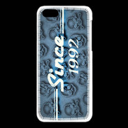 Coque iPhone 5C Since crane bleu 1992